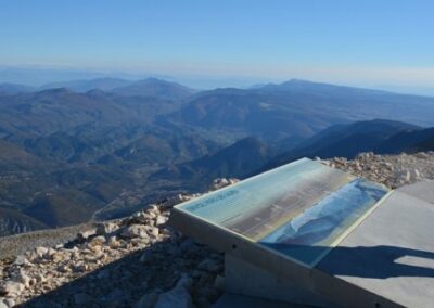 Dispositifs d‘interprétation au sommet du Mont Ventoux